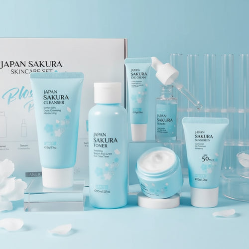 Sakura Japanese Skincare Set | مجموعة ساكورا اليابانية للعناية