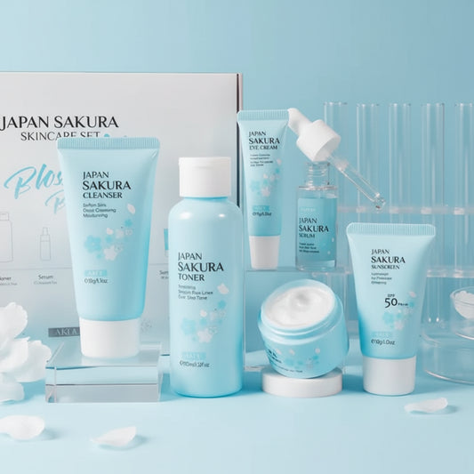 Sakura Japanese Skincare Set | مجموعة ساكورا اليابانية للعناية