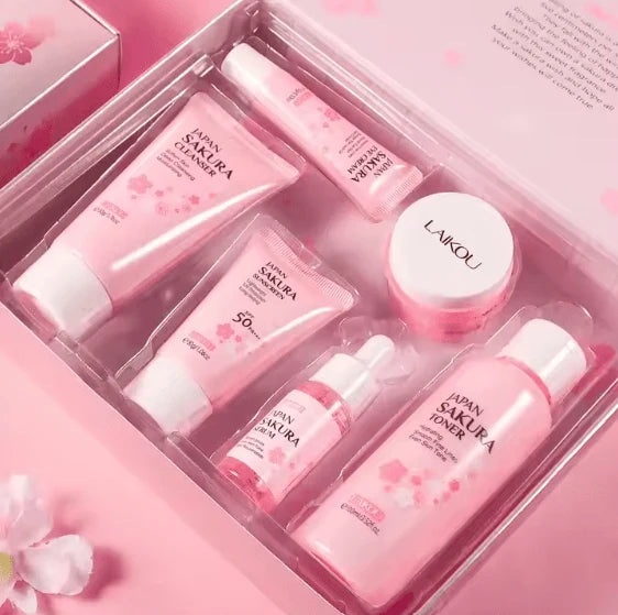 Sakura Japanese Skincare Set | مجموعة ساكورا اليابانية للعناية