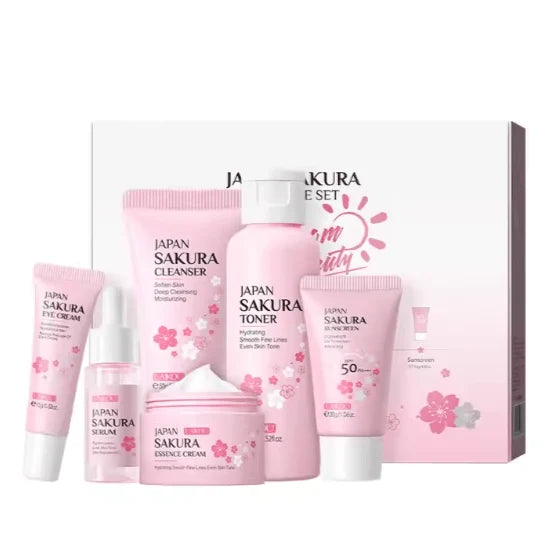 Sakura Japanese Skincare Set | مجموعة ساكورا اليابانية للعناية