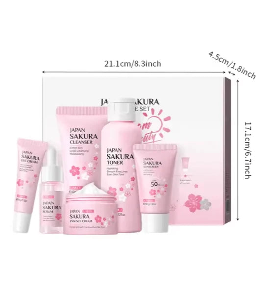 Sakura Japanese Skincare Set | مجموعة ساكورا اليابانية للعناية